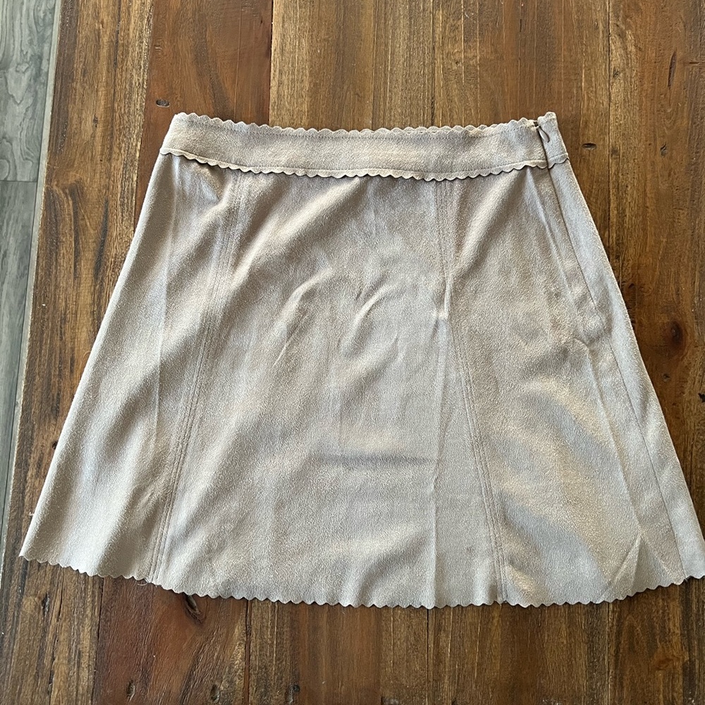 Medium Beige Suede Skirt From Alter’d state worn once